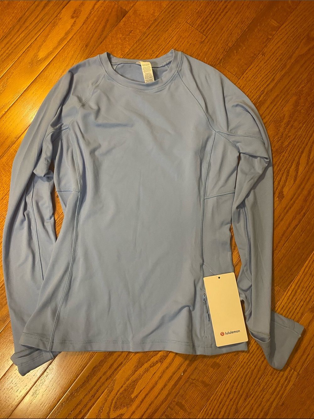 lululemon athletica Powder Blue Long Sleeve Performance Top